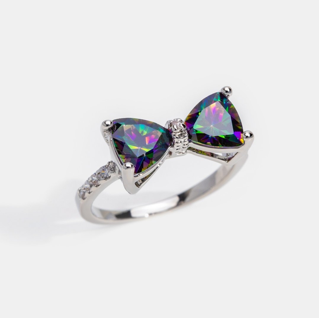 Forget Me Not Bow Ring