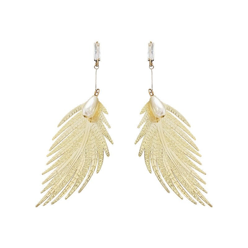 Leaf Statement Earrings