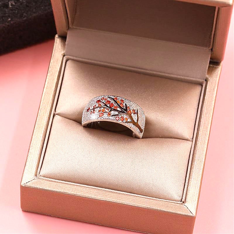 Anneau d'arbre en cristal 'New Beginnings'