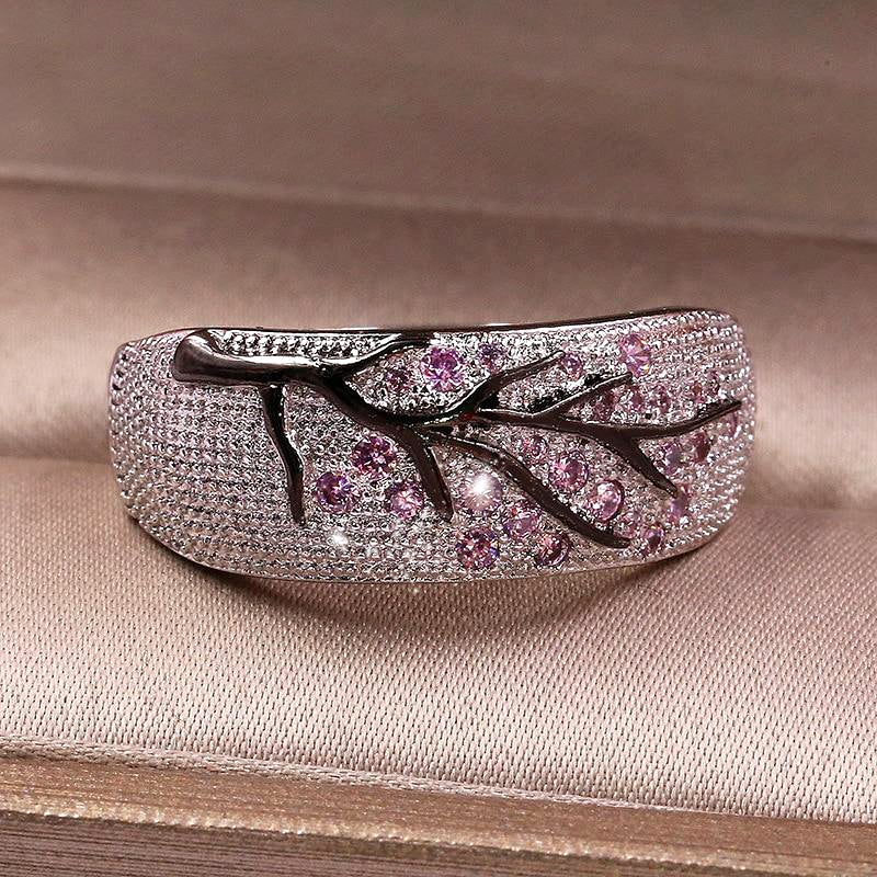 Anneau d'arbre en cristal 'New Beginnings'