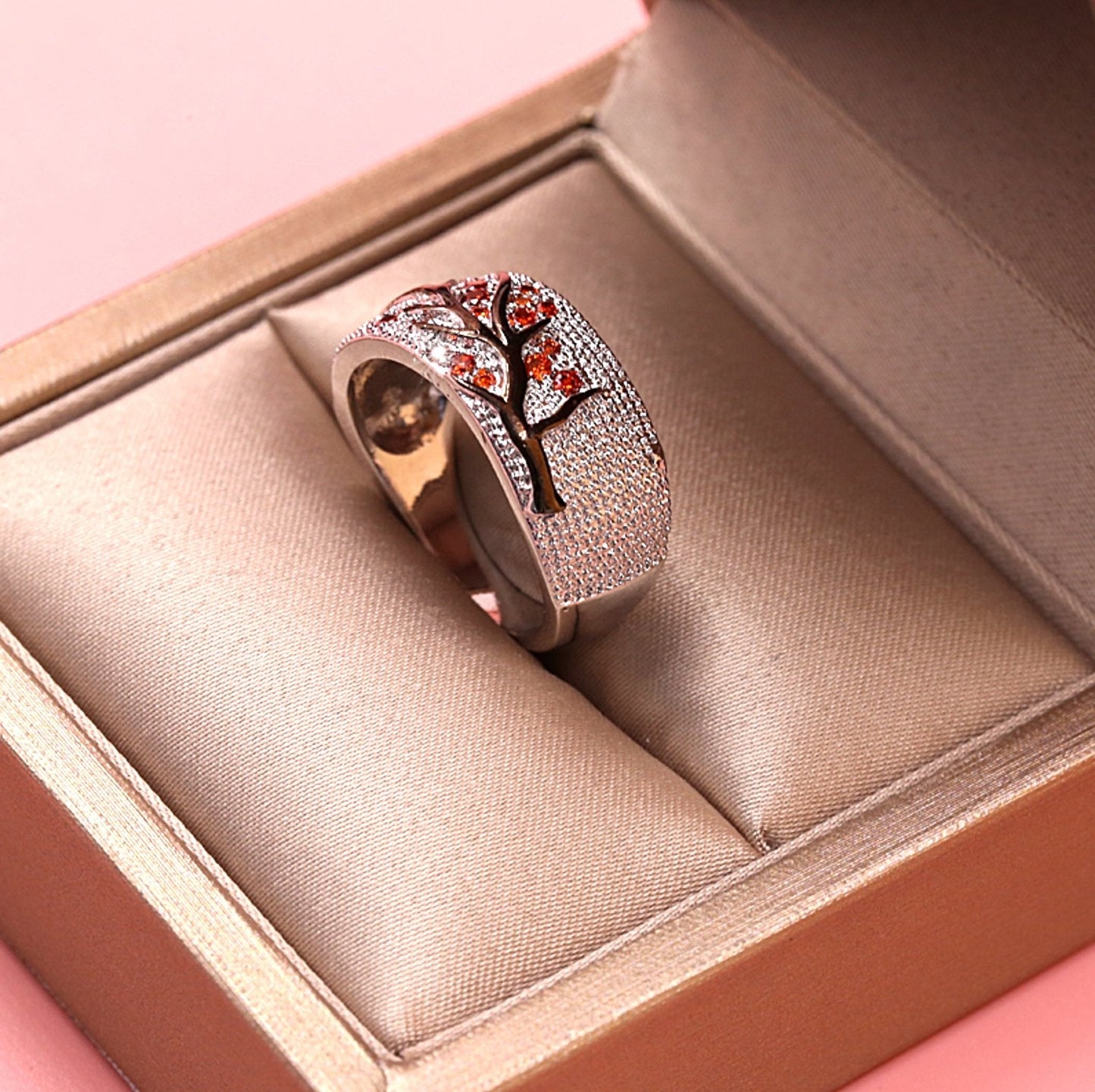 Anneau d'arbre en cristal 'New Beginnings'