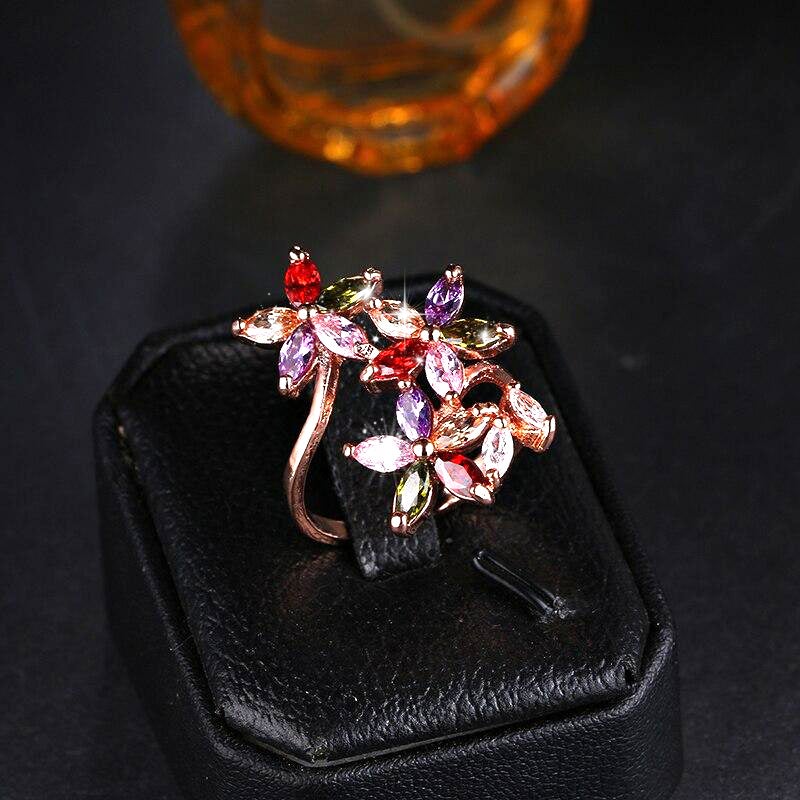 Rose Gold Flower Ring