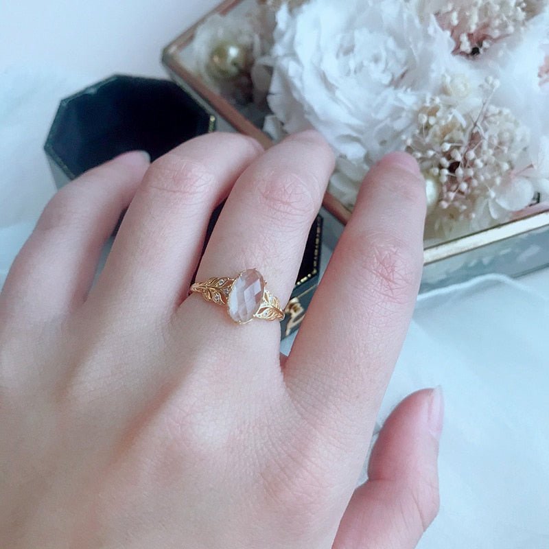 Vintage Natural Crystal Ring