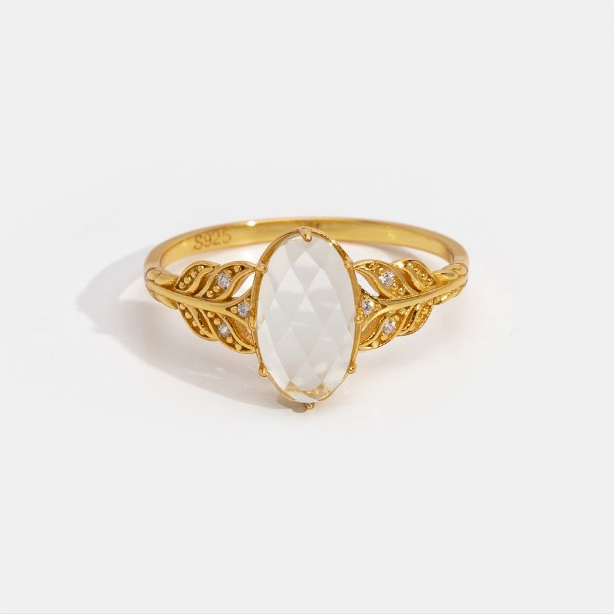 Vintage Natural Crystal Ring