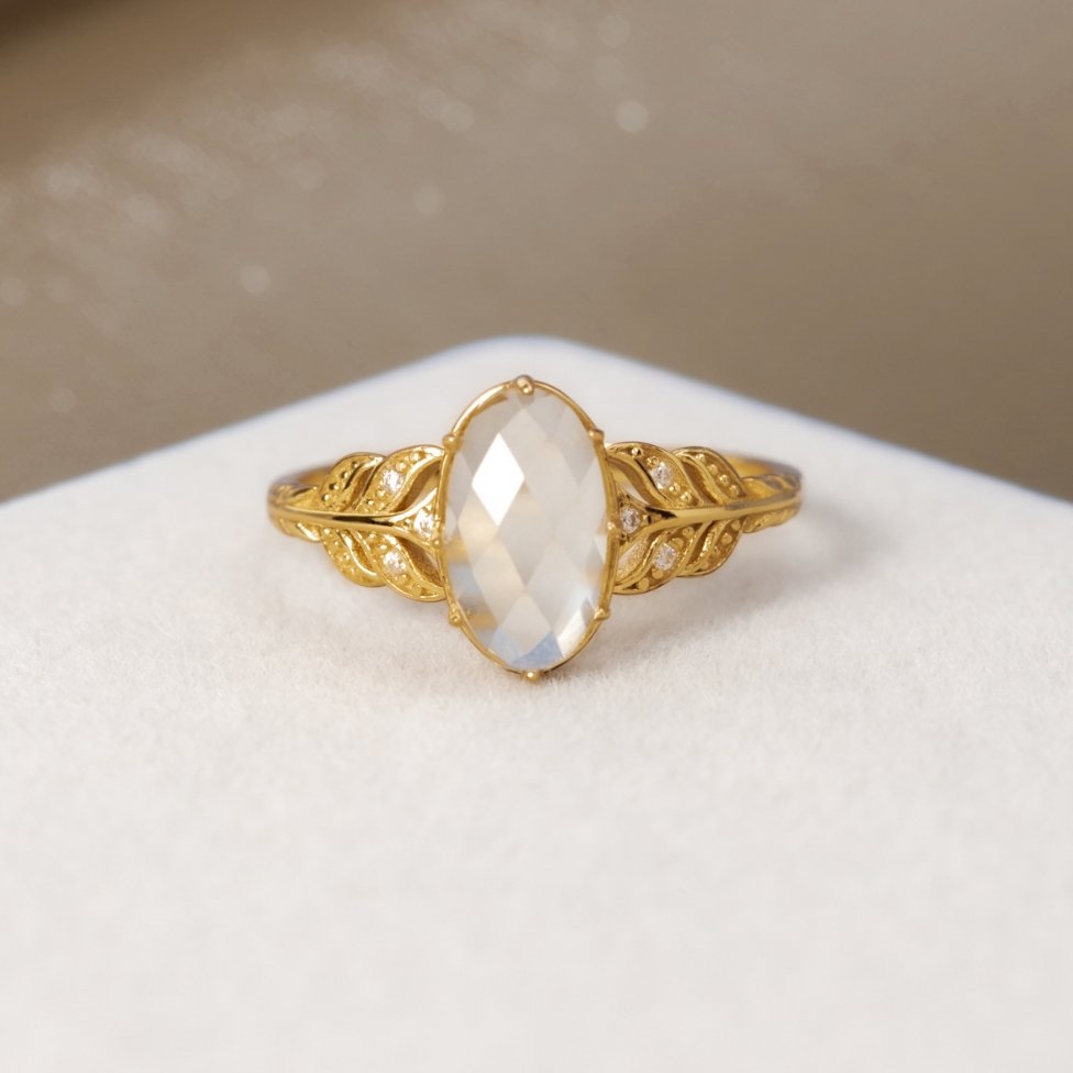 Vintage Natural Crystal Ring